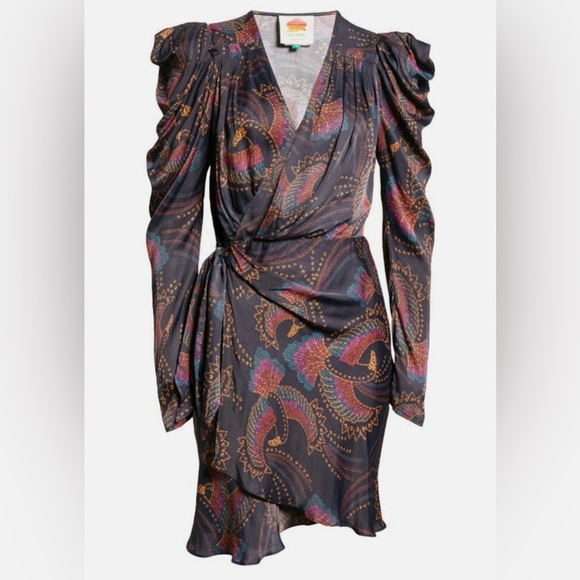 FARM RIO Toucans Mini Wrap  Dress - Picture 8 of 11